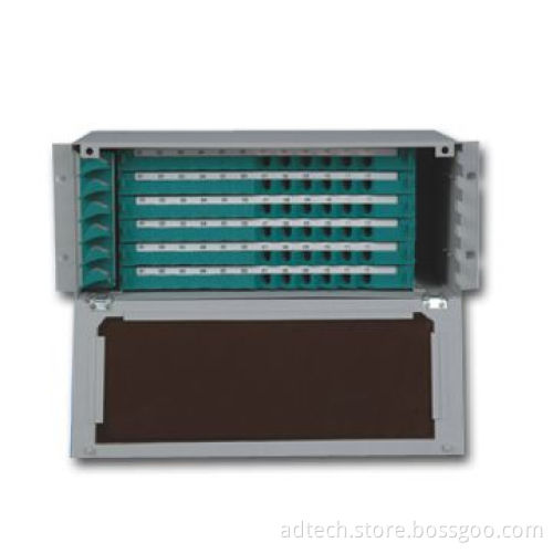 Fiber Optic Distribution Unit with 19-inch Standard Frame, Suitable for FC, SC and ST Adapters